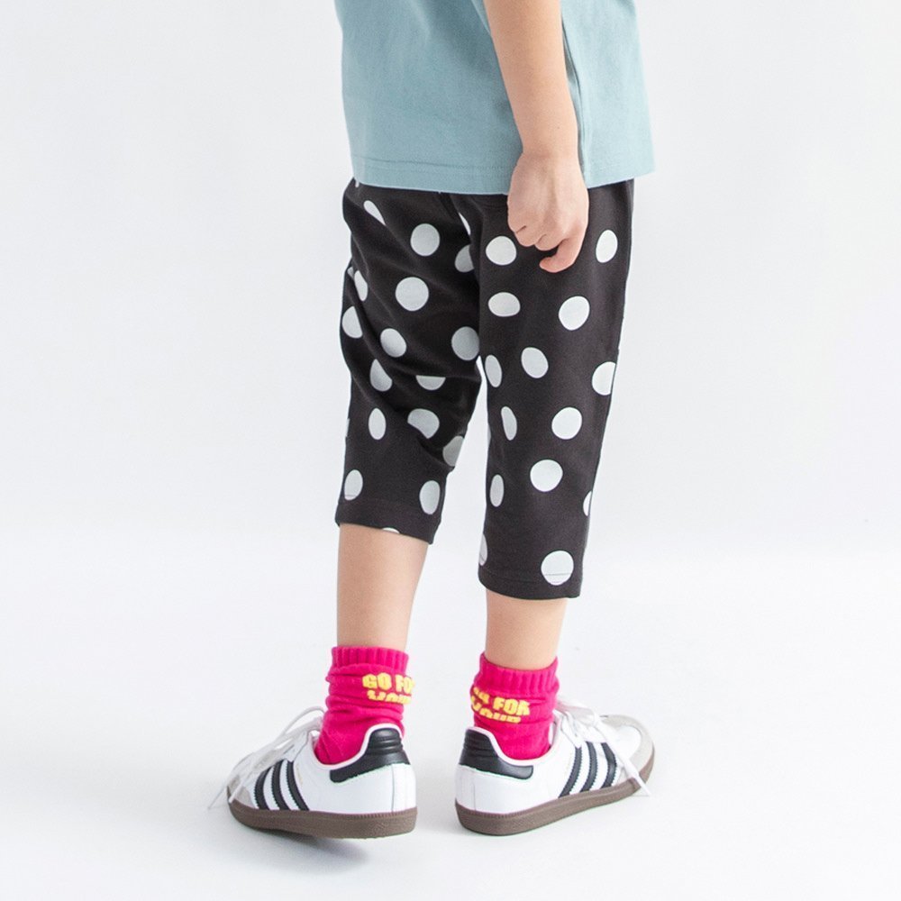 【ブランシェス/branshes / KIDS】の【WEB限定/DRC】カットソー7分丈パンツ ゆったりサイズ インテリア・キッズ・メンズ・レディースファッション・服の通販 founy(ファニー) 　ファッション　Fashion　キッズファッション　Fashion for Kids　トップス・カットソー　Cut & Sew Tops　ボトムス　Bottoms　秋　Autumn　カットソー　Cut and Sewn Top　ストレッチ　Stretch, Stretchy Fabric　タオル　Towel, Bath Towel　定番　Standard, Basic Item　ハンカチ　Handkerchief, Hanky　ボーイズ　Boyish, Boy Style　ポケット　Pocket, Pocket Detail　プチプライス・低価格　Affordable / Budget Price　おすすめ　Recommended / Our Picks　夏　Summer　95:黒_ドット柄|ID: prp329100004960755 ipo3291000000037220105