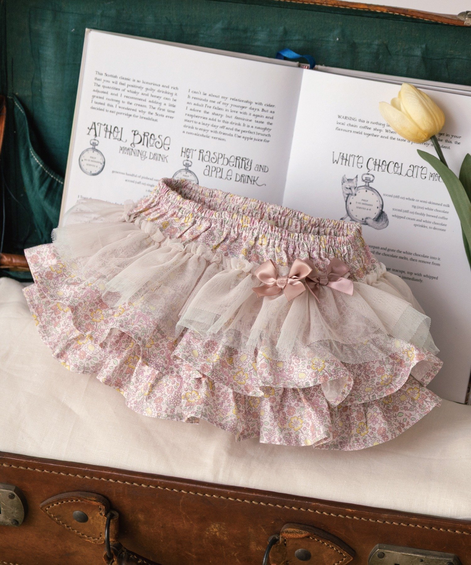 【パンパンテュテュ/panpantutu / KIDS】のフリフリボトム/フリルパーティー インテリア・キッズ・メンズ・レディースファッション・服の通販 founy(ファニー) 　ファッション　Fashion　キッズファッション　Fashion for Kids　サテン　Satin, Glossy Fabric　チュール　Tulip, Tulip Motif　ハーフ　Half, Half-Length　フリル　Frill, Ruffle　リボン　Ribbon, Bow　レース　Lace, Lace Fabric　人気　Popular, Best Seller　プティフルールマカロン|ID: prp329100004960761 ipo3291000000037220132