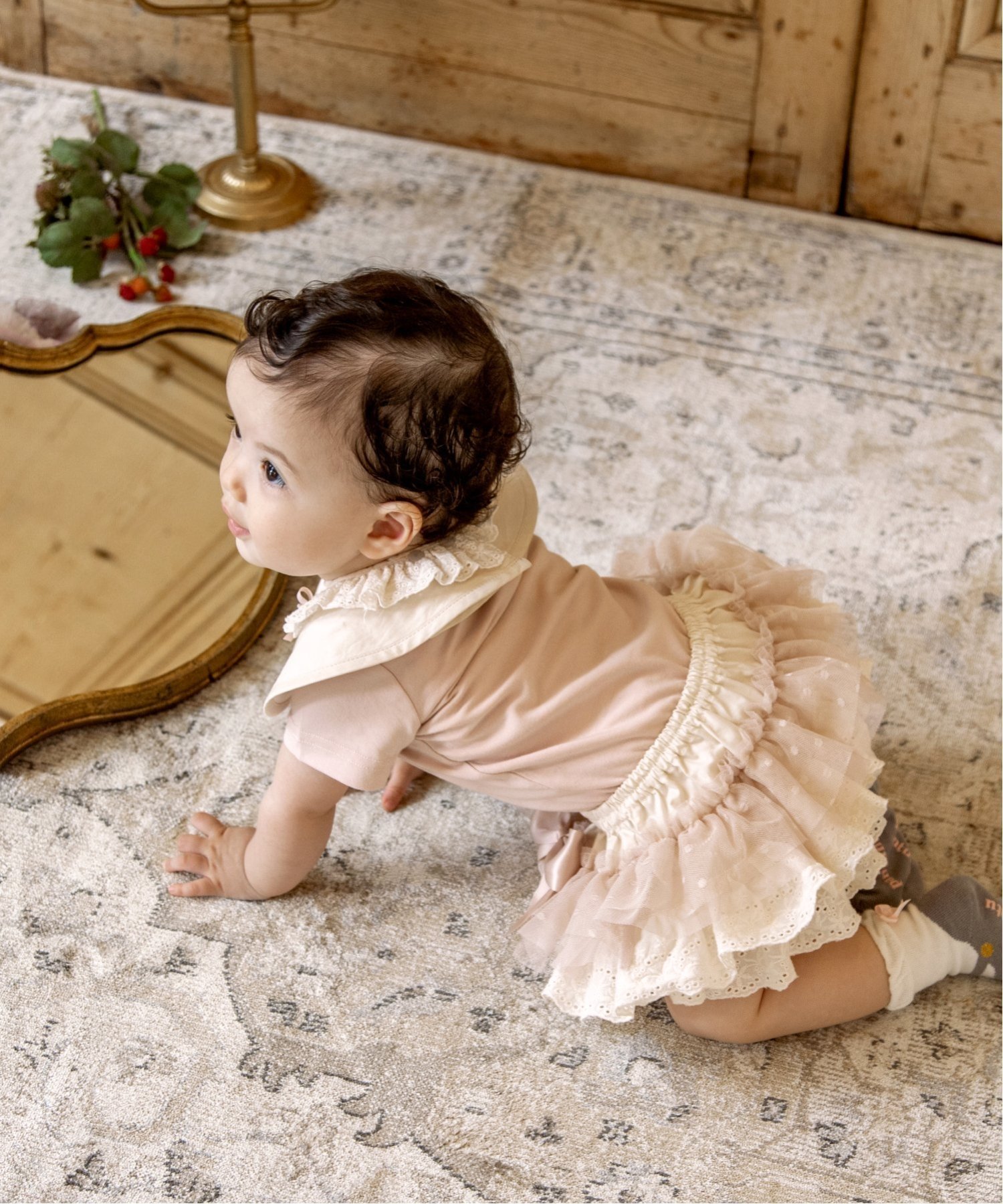 【パンパンテュテュ/panpantutu / KIDS】のフリフリボトム/フリルパーティー インテリア・キッズ・メンズ・レディースファッション・服の通販 founy(ファニー) 　ファッション　Fashion　キッズファッション　Fashion for Kids　サテン　Satin, Glossy Fabric　チュール　Tulip, Tulip Motif　ハーフ　Half, Half-Length　フリル　Frill, Ruffle　リボン　Ribbon, Bow　レース　Lace, Lace Fabric　人気　Popular, Best Seller　フレンチミルク|ID: prp329100004960761 ipo3291000000037220136