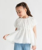 【ブランシェス/branshes / KIDS】の【プチレディ】オーガンジーパフスリーブトップス アイボリー|ID: prp329100004960779 ipo3291000000037334711