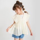 【ブランシェス/branshes / KIDS】のインナー付きシャーリングチュニック 大人の最旬トレンドファッション＆コーディネート founy(ファウニー) ファッション Fashion キッズファッション Fashion for Kids インナー Innerwear シアー Sheer, See-Through シャーリング Shirring, Ruched スクエア Square, Square Shape タンク Tank Top, Sleeveless Top チュニック Tunic, Long Top thumbnail クリーム|ID: prp329100004960780 ipo3291000000037329212
