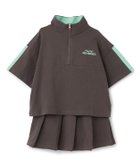 【ナルミヤ オンライン/NARUMIYA ONELINE / KIDS】の【即コーデ完成】【綿100%】ハーフジップ・スカパンセットアップ 人気、トレンドファッション・服の通販 founy(ファニー) ファッション Fashion キッズファッション Fashion for Kids セットアップ Set-Up, Coordinated Outfit thumbnail チャコール|ID: prp329100004960783 ipo3291000000037220227