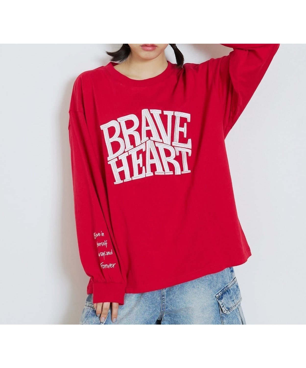 【ナルミヤ オンライン/NARUMIYA ONELINE / KIDS】の【GOODPRICE】【LTXC/綿100%】ビックロゴカラー長袖T インテリア・キッズ・メンズ・レディースファッション・服の通販 founy(ファウニー) 　ファッション　Fashion　キッズファッション　Fashion for Kids　おすすめ　Recommended / Our Picks　ポケット　Pocket, Pocket Detail　人気　Popular, Best Seller　長袖　Long Sleeve, Full Sleeve　赤|ID: prp329100004960790 ipo3291000000037333779