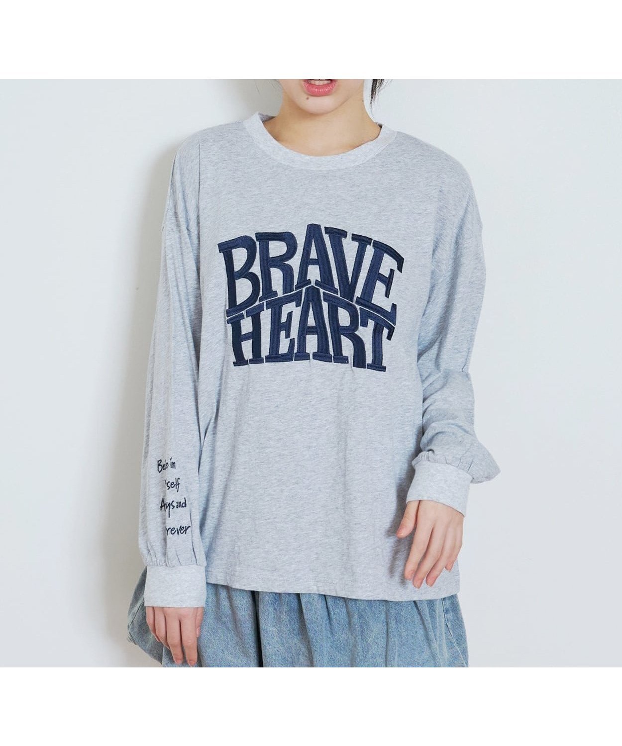 【ナルミヤ オンライン/NARUMIYA ONELINE / KIDS】の【GOODPRICE】【LTXC/綿100%】ビックロゴカラー長袖T インテリア・キッズ・メンズ・レディースファッション・服の通販 founy(ファウニー) 　ファッション　Fashion　キッズファッション　Fashion for Kids　おすすめ　Recommended / Our Picks　ポケット　Pocket, Pocket Detail　人気　Popular, Best Seller　長袖　Long Sleeve, Full Sleeve　トップ グレー|ID: prp329100004960790 ipo3291000000037333782