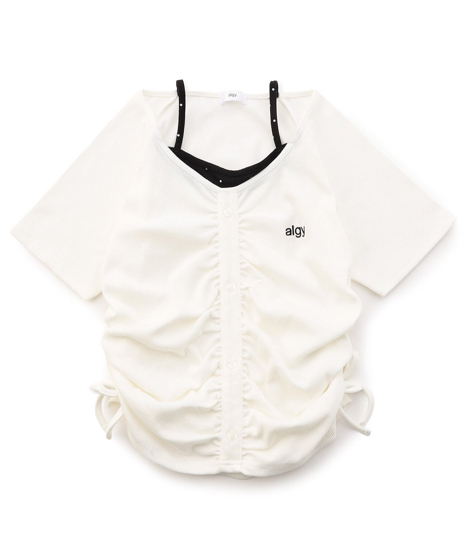 【エフオー オンラインストア/F.O.Online Store / KIDS】のレイヤード風リブT インテリア・キッズ・メンズ・レディースファッション・服の通販 founy(ファニー) 　ファッション　Fashion　キッズファッション　Fashion for Kids　トレンド　Trend, Trending Now　プリント　Print, Printed Pattern　半袖　Short Sleeve, Half Sleeve　リアル　Real, Realistic　オフホワイト|ID: prp329100004960795 ipo3291000000037220295