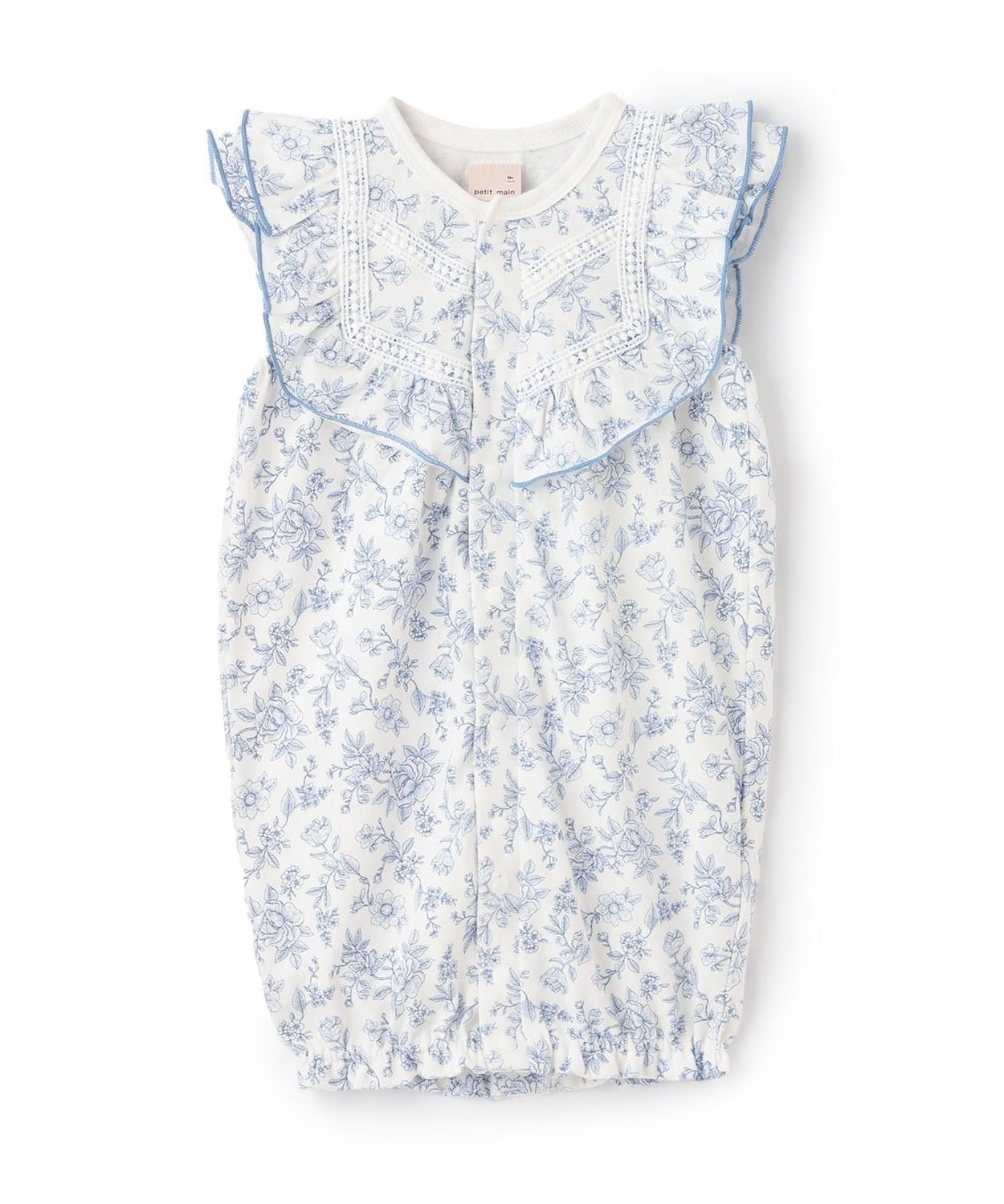 【ナルミヤ オンライン/NARUMIYA ONELINE / KIDS】の花柄フリル2wayオール 人気、トレンドファッション・服の通販 founy(ファニー) 　ファッション　Fashion　キッズファッション　Fashion for Kids　パイピング　Piping, Trim Design　フリル　Frill, Ruffle　ポケット　Pocket, Pocket Detail　レース　Lace, Lace Fabric　 other-1|ID: prp329100004960818 ipo3291000000037220405