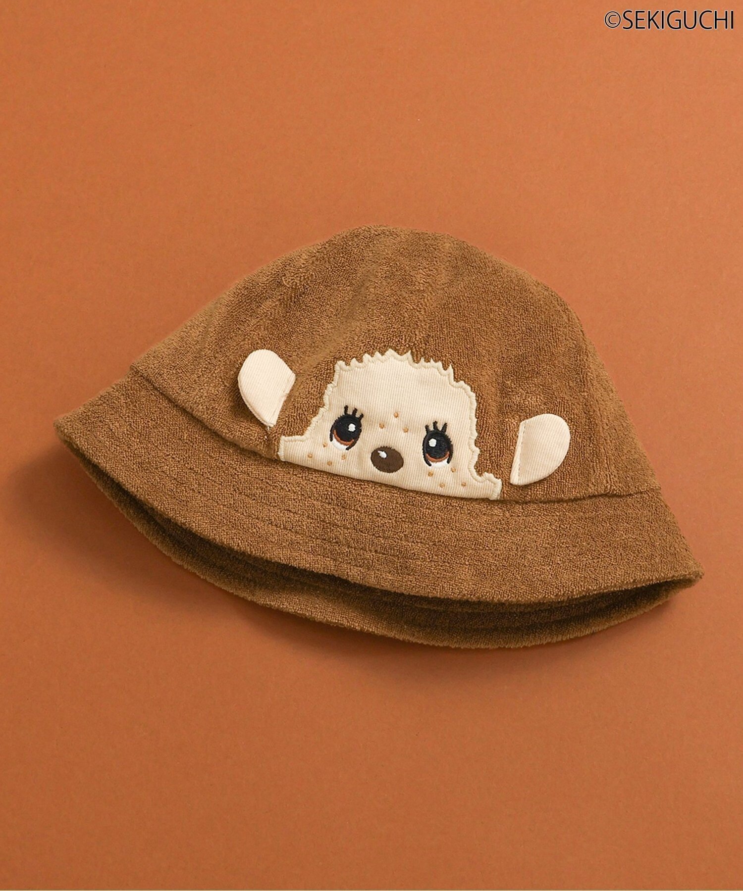 【エフオー オンラインストア/F.O.Online Store / KIDS】の【モンチッチ】 ベビー帽子 UVカット インテリア・キッズ・メンズ・レディースファッション・服の通販 founy(ファウニー) 　ファッション　Fashion　キッズファッション　Fashion for Kids　おすすめ　Recommended / Our Picks　コレクション　Collection, Seasonal Line　スーツ　Suit, Formalwear　ベビー　Baby, Babywear　帽子　Hat, Headwear　ブラウン|ID: prp329100004960822 ipo3291000000037247467