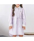 【ベベ オンライン ストア/BEBE ONLINE STORE / KIDS】の【POLO BCS(ポロ・ビーシーエス)*SLAP SLIPコラボ】【お揃い】ベルト付き襟カフスバイカラーストライプ柄シャツワンピース(80~130cm) ピンク系|ID: prp329100004960834 ipo3291000000037220475