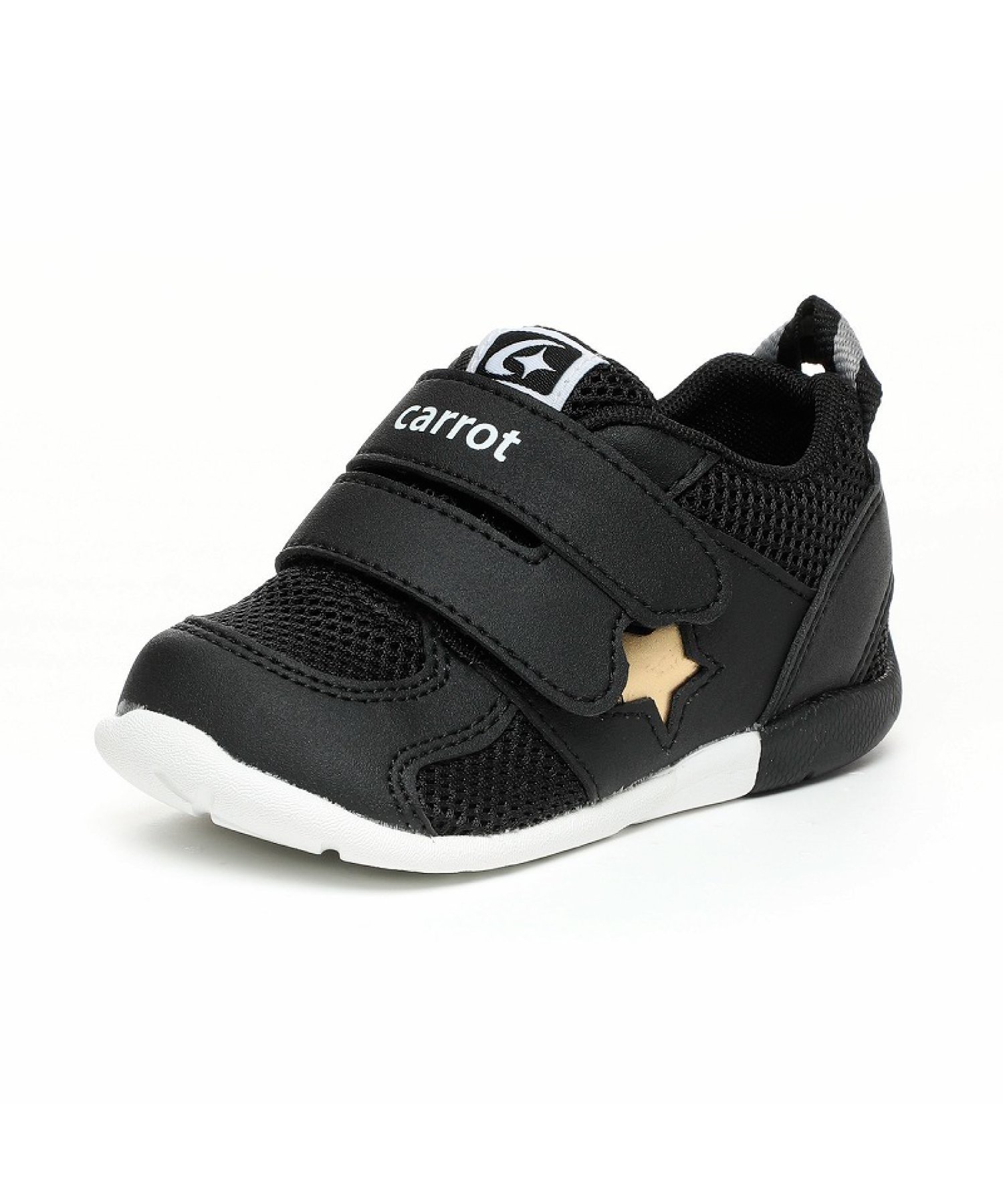 【ムーンスター/MOONSTAR / KIDS】の【MoonStar】 CR B120 キャロット ベビーシューズ 速乾 3E インテリア・キッズ・メンズ・レディースファッション・服の通販 founy(ファニー) 　ファッション　Fashion　キッズファッション　Fashion for Kids　インソール　Shoe Insole　洗える　Machine Washable　抗菌　Antibacterial, Bacteria-Resistant　シューズ　Shoes, Footwear　ベビー　Baby, Babywear　ボックス　Boxy, Box Shape　ワイド　Wide, Wide Fit　ブラック|ID: prp329100004960849 ipo3291000000037220540