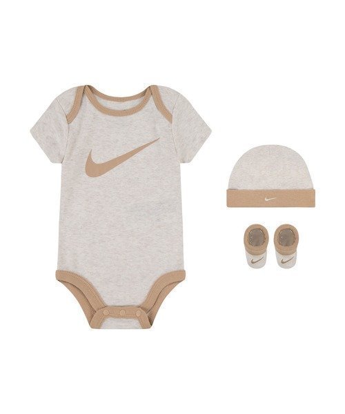 【ルーキー/ROOKIE / KIDS】のベビー(0-6M) セット商品 NIKE(ナイキ) SWOOSH HAT/BODYSUIT/BOOTIE 3 インテリア・キッズ・メンズ・レディースファッション・服の通販 founy(ファニー) 　ファッション　Fashion　キッズファッション　Fashion for Kids　スーツ　Suit, Formalwear　ソックス　Socks, Hosiery　ベビー　Baby, Babywear　BEIGE|ID: prp329100004960853 ipo3291000000037220553