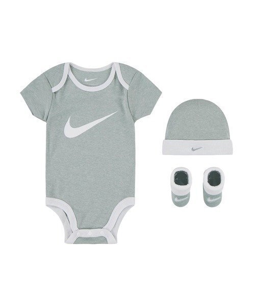 【ルーキー/ROOKIE / KIDS】のベビー(0-6M) セット商品 NIKE(ナイキ) SWOOSH HAT/BODYSUIT/BOOTIE 3 インテリア・キッズ・メンズ・レディースファッション・服の通販 founy(ファニー) 　ファッション　Fashion　キッズファッション　Fashion for Kids　スーツ　Suit, Formalwear　ソックス　Socks, Hosiery　ベビー　Baby, Babywear　GRAY|ID: prp329100004960853 ipo3291000000037220554