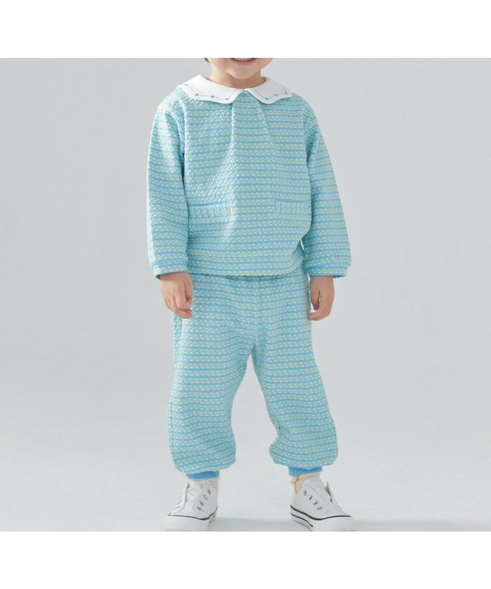 【モイモルン/moimoln / KIDS】の【セットアップ】カラーブロック長袖トップス パンツ インテリア・キッズ・メンズ・レディースファッション・服の通販 founy(ファニー) https://founy.com/ ファッション Fashion キッズファッション Fashion for Kids トップス・カットソー Cut & Sew Tops ボトムス Bottoms セットアップ Matching Sets キッズトップス Tops シンプル Simple, Minimal ジャカード／ジャガード Jacquard, Woven Pattern セットアップ Set-Up, Coordinated Outfit 人気 Popular, Best Seller 長袖 Long Sleeve, Full Sleeve フィット Fit, Slim Fit フロント Front, Front Design ブロック Block, Solid Block Pattern ポケット Pocket, Pocket Detail おすすめ Recommended / Our Picks ギフト プレゼント Gift / Present |ID: prp329100004960858 ipo3291000000037220565