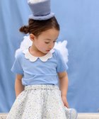 【パンパンテュテュ/panpantutu / KIDS】のエンジェルカラートップス(半袖) 人気、トレンドファッション・服の通販 founy(ファニー) ファッション Fashion キッズファッション Fashion for Kids トップス・カットソー Cut & Sew Tops ストレッチ Stretch, Stretchy Fabric 半袖 Short Sleeve, Half Sleeve thumbnail フレンチブルー|ID: prp329100004960863 ipo3291000000037220597