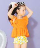 【ブランシェス/branshes / KIDS】の【水着 / SWIM】フリルタンキニ 人気、トレンドファッション・服の通販 founy(ファニー) ファッション Fashion キッズファッション Fashion for Kids セパレート Separate, Two-Piece フリル Frill, Ruffle 人気 Popular, Best Seller 水着 Swimsuit, Swimwear 無地 Plain, Solid Color thumbnail オレンジ|ID: prp329100004960866 ipo3291000000037220613
