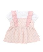 【ベベ オンライン ストア/BEBE ONLINE STORE / KIDS】の肩フリル花柄レースドッキング半袖Tシャツ(80~130cm) 人気、トレンドファッション・服の通販 founy(ファニー) ファッション Fashion キッズファッション Fashion for Kids イエロー Yellow 春 Spring ガーリー Girly, Feminine Style コレクション Collection, Seasonal Line チェック Check, Plaid, Tartan ドッキング Docking, Mixed Material フリル Frill, Ruffle フレンチ French, French Style 半袖 Short Sleeve, Half Sleeve モチーフ Motif, Design Theme リゾート Resort, Vacation Style リボン Ribbon, Bow レース Lace, Lace Fabric S/S・春夏 SS, Spring/Summer, Warm Season 夏 Summer エレガント 上品 Elegant 2026年 2026 2026春夏・S/S Spring/Summer 2026 SS26 thumbnail ピンク系|ID: prp329100004960892 ipo3291000000037220758