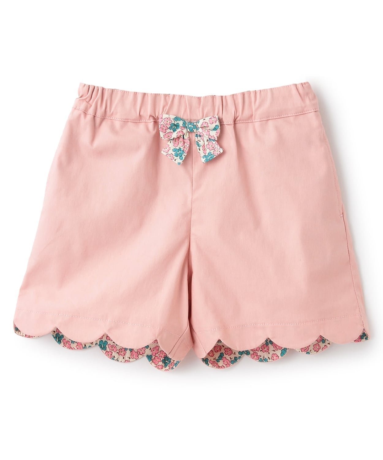 【ナルミヤ オンライン/NARUMIYA ONELINE / KIDS】のスカラショートパンツ インテリア・キッズ・メンズ・レディースファッション・服の通販 founy(ファニー) 　ファッション　Fashion　キッズファッション　Fashion for Kids　ボトムス　Bottoms　おすすめ　Recommended / Our Picks　ショート　Short, Short Length　スカラップ　Scallop, Scalloped Edge　ストレッチ　Stretch, Stretchy Fabric　ポケット　Pocket, Pocket Detail　夏　Summer　春　Spring　S/S・春夏　SS, Spring/Summer, Warm Season　ピンク|ID: prp329100004960912 ipo3291000000037220859