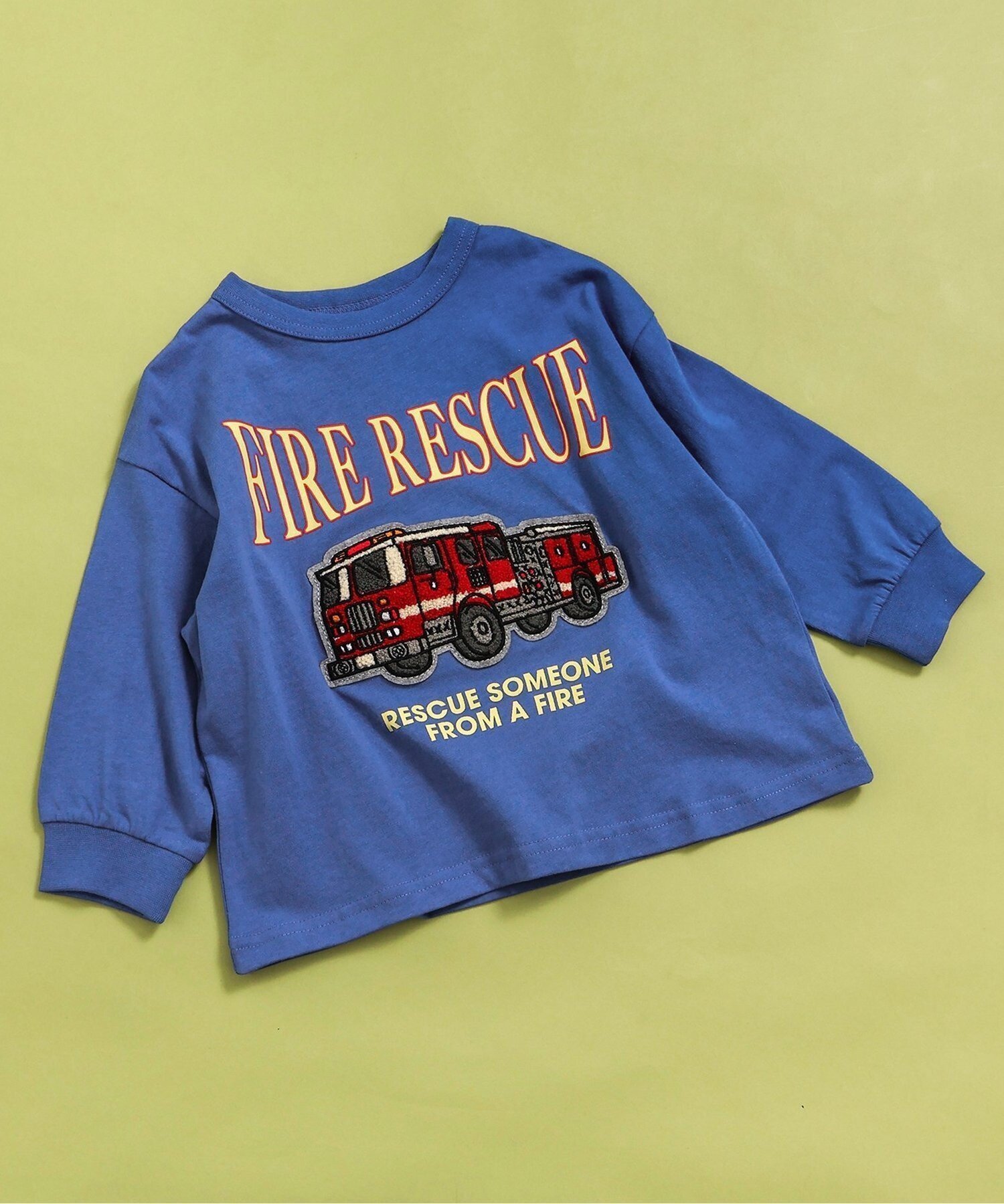 【エフオー オンラインストア/F.O.Online Store / KIDS】の【リンク】ユニークサガラワッペンロンT インテリア・キッズ・メンズ・レディースファッション・服の通販 founy(ファニー) 　ファッション　Fashion　キッズファッション　Fashion for Kids　定番　Standard, Basic Item　人気　Popular, Best Seller　長袖　Long Sleeve, Full Sleeve　プリント　Print, Printed Pattern　ブルー|ID: prp329100004960916 ipo3291000000037220877