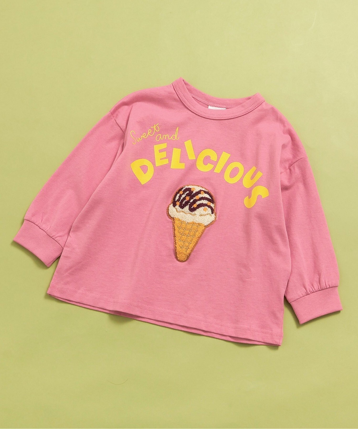 【エフオー オンラインストア/F.O.Online Store / KIDS】の【リンク】ユニークサガラワッペンロンT インテリア・キッズ・メンズ・レディースファッション・服の通販 founy(ファニー) 　ファッション　Fashion　キッズファッション　Fashion for Kids　定番　Standard, Basic Item　人気　Popular, Best Seller　長袖　Long Sleeve, Full Sleeve　プリント　Print, Printed Pattern　ピンク|ID: prp329100004960916 ipo3291000000037220880