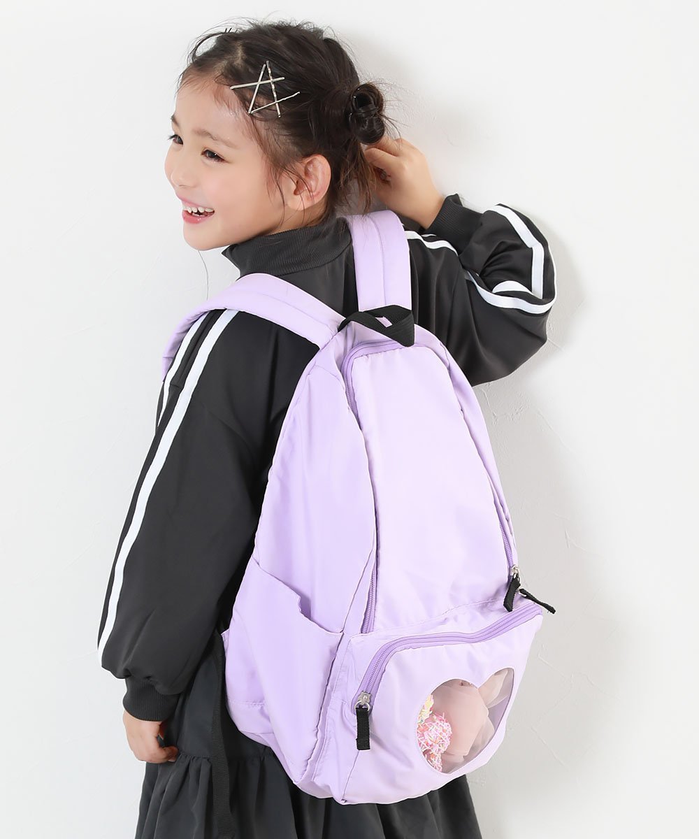 【デビロック/devirock / KIDS】のミラー クリアポケット ガールズリュック リュックサック バッグ 25SS インテリア・キッズ・メンズ・レディースファッション・服の通販 founy(ファニー) 　ファッション　Fashion　キッズファッション　Fashion for Kids　2025年　2025　2025春夏・S/S　Spring/Summer 2025 SS25　キャラクター　Character, Licensed Characters　ポケット　Pocket, Pocket Detail　002-Sバイオレット|ID: prp329100004960928 ipo3291000000037220942