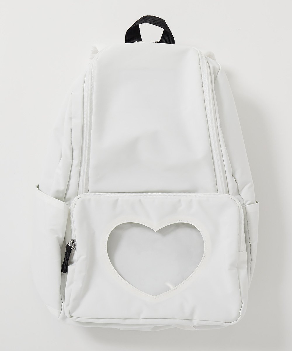 【デビロック/devirock / KIDS】のミラー クリアポケット ガールズリュック リュックサック バッグ 25SS インテリア・キッズ・メンズ・レディースファッション・服の通販 founy(ファニー) 　ファッション　Fashion　キッズファッション　Fashion for Kids　2025年　2025　2025春夏・S/S　Spring/Summer 2025 SS25　キャラクター　Character, Licensed Characters　ポケット　Pocket, Pocket Detail　001-オフホワイト|ID: prp329100004960928 ipo3291000000037220944