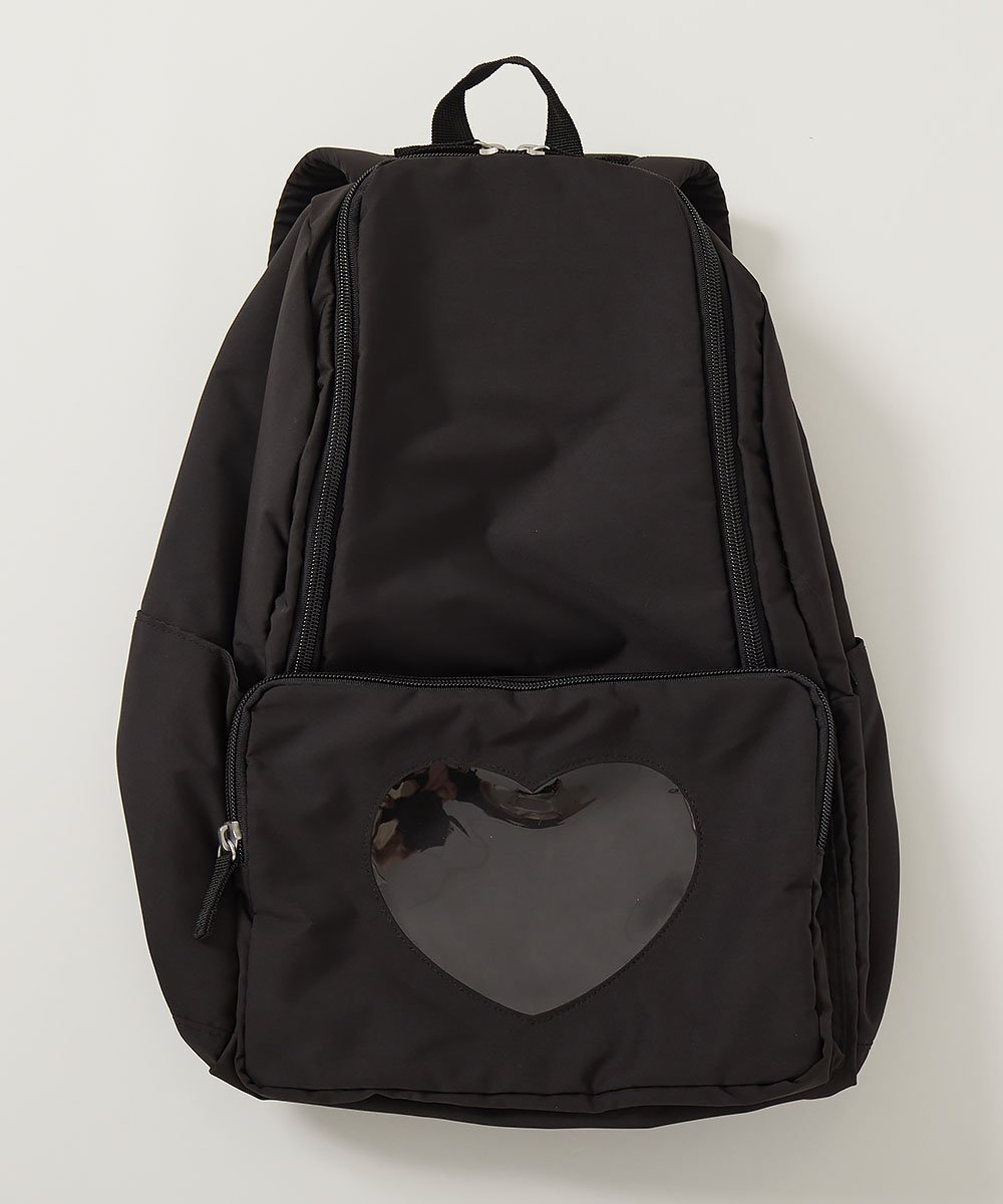 【デビロック/devirock / KIDS】のミラー クリアポケット ガールズリュック リュックサック バッグ 25SS インテリア・キッズ・メンズ・レディースファッション・服の通販 founy(ファニー) 　ファッション　Fashion　キッズファッション　Fashion for Kids　2025年　2025　2025春夏・S/S　Spring/Summer 2025 SS25　キャラクター　Character, Licensed Characters　ポケット　Pocket, Pocket Detail　003-ブラック|ID: prp329100004960928 ipo3291000000037220945