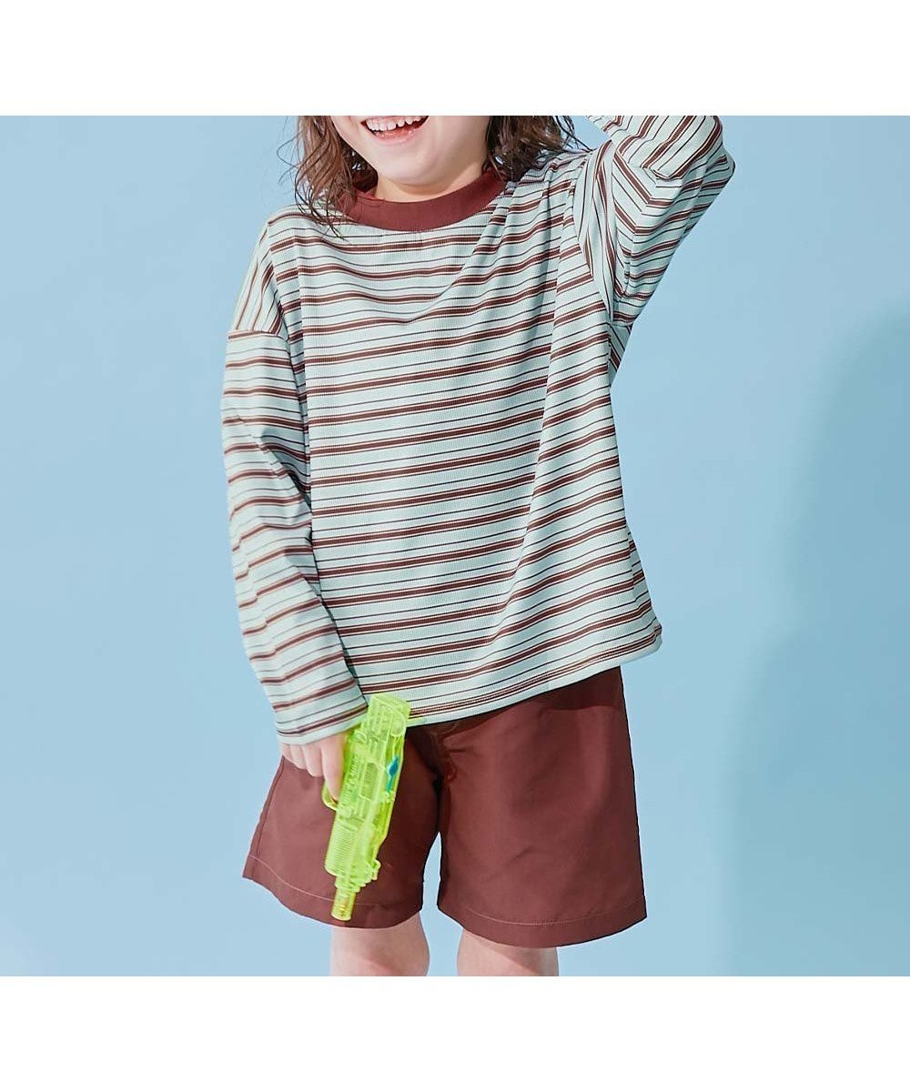 【デビロック/devirock / KIDS】の【devirock*えぬくんちゃんねる】えらべる袖丈 26SS インテリア・キッズ・メンズ・レディースファッション・服の通販 founy(ファニー) 　ファッション　Fashion　キッズファッション　Fashion for Kids　ストレッチ　Stretch, Stretchy Fabric　なめらか　Smooth, Silky Texture　長袖　Long Sleeve, Full Sleeve　プリント　Print, Printed Pattern　半袖　Short Sleeve, Half Sleeve　2026年　2026　2026春夏・S/S　Spring/Summer 2026 SS26　002-ブルー系-長袖|ID: prp329100004960934 ipo3291000000037220972