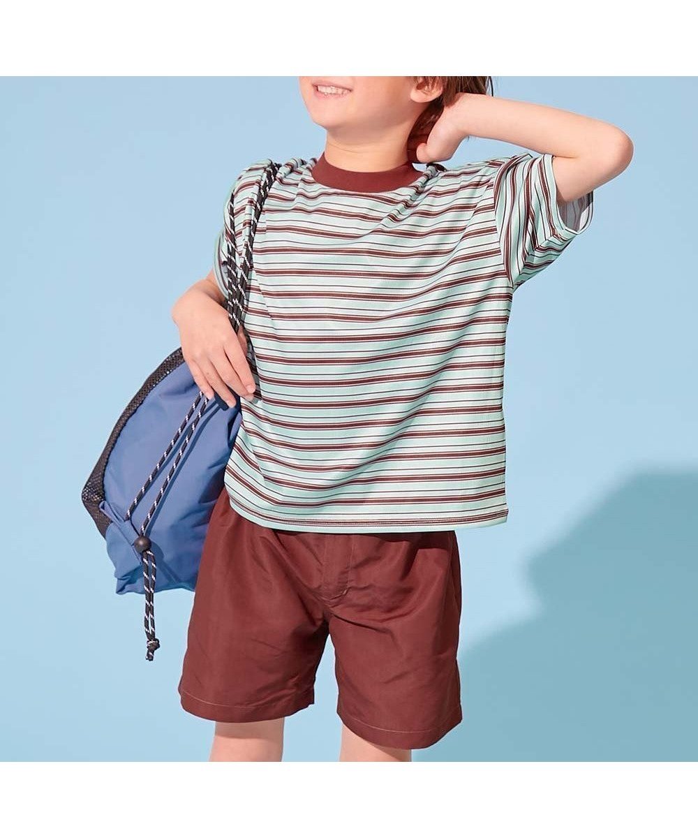 【デビロック/devirock / KIDS】の【devirock*えぬくんちゃんねる】えらべる袖丈 26SS インテリア・キッズ・メンズ・レディースファッション・服の通販 founy(ファニー) 　ファッション　Fashion　キッズファッション　Fashion for Kids　ストレッチ　Stretch, Stretchy Fabric　なめらか　Smooth, Silky Texture　長袖　Long Sleeve, Full Sleeve　プリント　Print, Printed Pattern　半袖　Short Sleeve, Half Sleeve　2026年　2026　2026春夏・S/S　Spring/Summer 2026 SS26　001-ブルー系-半袖|ID: prp329100004960934 ipo3291000000037220973