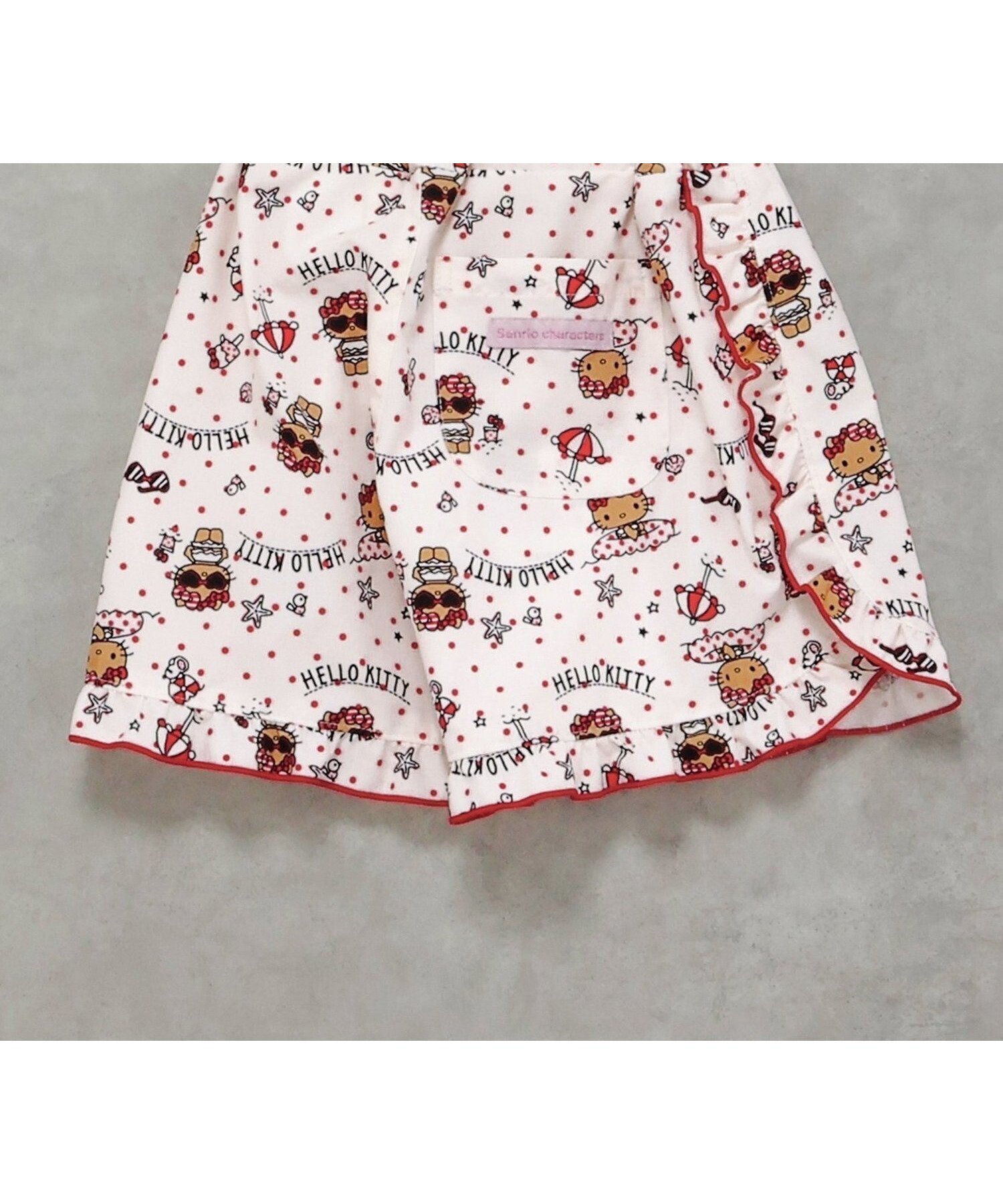 【エフオー オンラインストア/F.O.Online Store / KIDS】のサンリオキャラクターズ 水陸両用パンツ UVカット撥水 インテリア・キッズ・メンズ・レディースファッション・服の通販 founy(ファニー) 　ファッション　Fashion　キッズファッション　Fashion for Kids　ボトムス　Bottoms　アウトドア　Outdoor Clothing　フリル　Frill, Ruffle　ボトム　Bottoms, Lower Wear　夏　Summer　アイボリー|ID: prp329100004960972 ipo3291000000037221151