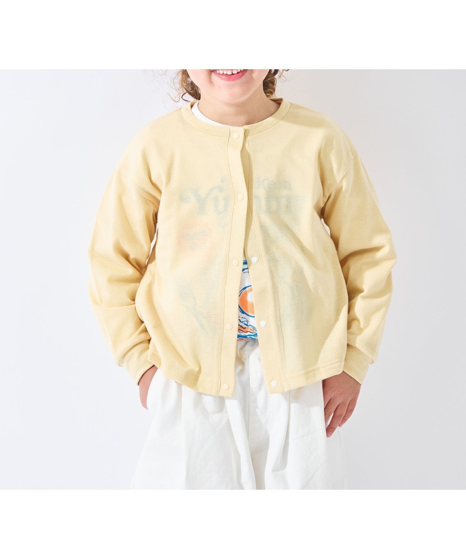 【エバ―クローゼット/ever closet / KIDS】のカーディガン 長袖 上着 羽織 アウター 薄手 女の子 男の子 子供 子供服 インテリア・キッズ・メンズ・レディースファッション・服の通販 founy(ファウニー) 　ファッション　Fashion　キッズファッション　Fashion for Kids　アウター　Coat Outerwear /Kids　春　Spring　カーディガン　Cardigan, Knitwear　軽量　Lightweight, Ultra Light　シンプル　Simple, Minimal　トレンド　Trend, Trending Now　長袖　Long Sleeve, Full Sleeve　ポケット　Pocket, Pocket Detail　羽織　Haori, Light Jacket　S/S・春夏　SS, Spring/Summer, Warm Season　再入荷　Restock / Back in Stock　夏　Summer　ハニー|ID: prp329100004960982 ipo3291000000037385869