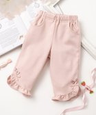 【パンパンテュテュ/panpantutu / KIDS】のフリルカプリパンツ 人気、トレンドファッション・服の通販 founy(ファニー) ファッション Fashion キッズファッション Fashion for Kids ボトムス Bottoms おすすめ Recommended / Our Picks フリル Frill, Ruffle ポケット Pocket, Pocket Detail リボン Ribbon, Bow 夏 Summer 春 Spring S/S・春夏 SS, Spring/Summer, Warm Season thumbnail クリームピンク|ID: prp329100004961003 ipo3291000000037221303