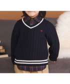 【ベベ オンライン ストア/BEBE ONLINE STORE / KIDS】の【POLO BCS(ポロ・ビーシーエス)*SLAP SLIPコラボ】襟ライン入りVネックトラッドニットプルオーバー(80~130cm) 人気、トレンドファッション・服の通販 founy(ファニー) ファッション Fashion キッズファッション Fashion for Kids トップス・カットソー Cut & Sew Tops コラボ Collaboration, Collab バランス Balance, Style Balance フレンチ French, French Style フロント Front, Front Design ワンポイント One Point, Statement Accent A/W・秋冬 Autumn/Winter おすすめ Recommended / Our Picks エレガント 上品 Elegant 2025年 2025 2025-2026秋冬・A/W Autumn/Winter 2025–26 AW25–26 thumbnail ネイビー|ID: prp329100004961014 ipo3291000000037221354