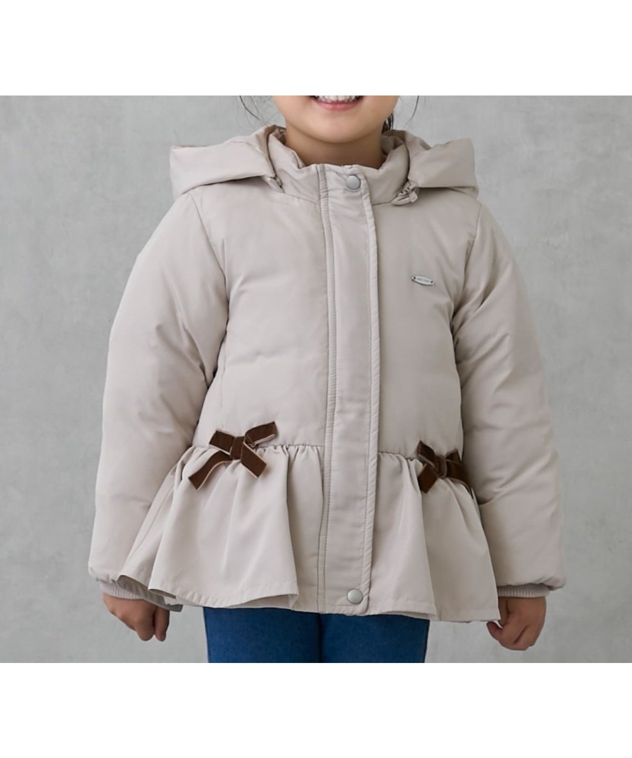 【ナルミヤ オンライン/NARUMIYA ONELINE / KIDS】の【あったか】ペプラムダウンジャケット 人気、トレンドファッション・服の通販 founy(ファニー) 　ファッション　Fashion　キッズファッション　Fashion for Kids　アウター　Coat Outerwear /Kids　ギャザー　Gathered, Ruffled　ジップ　Zip, Zipper　ジャケット　Jacket, Outerwear　ダウン　Down, Puffer　ベロア　Velour, Soft Velvet　ペプラム　Peplum, Flared Hem　ポケット　Pocket, Pocket Detail　ラベンダー　Lavender　リボン　Ribbon, Bow　 other-1|ID: prp329100004961098 ipo3291000000037221810