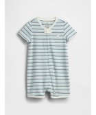 【ギャップ/GAP / KIDS】のはじめてのお気に入り ショートオール (ベビー) 人気、トレンドファッション・服の通販 founy(ファニー) ファッション Fashion キッズファッション Fashion for Kids エアリー Airy Texture ショート Short, Short Length ダブル Double, Double-Breasted パイピング Piping, Trim Design パジャマ Pajamas, Sleepwear フロント Front, Front Design ベビー Baby, Babywear 半袖 Short Sleeve, Half Sleeve thumbnail TONAL BLUE STRIPE|ID: prp329100004961114 ipo3291000000037221876