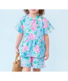 【デビロック/devirock / KIDS】のえらべるデザイン ペプラム ガールズ甚平 子供服 キッズ ベビー服 女の子 26SS 人気、トレンドファッション・服の通販 founy(ファニー) ファッション Fashion キッズファッション Fashion for Kids セパレート Separate, Two-Piece フリル Frill, Ruffle ブロード Broadcloth, Fine Cotton プリント Print, Printed Pattern ペプラム Peplum, Flared Hem リボン Ribbon, Bow 2026年 2026 2026春夏・S/S Spring/Summer 2026 SS26 thumbnail 009-ブーケ-Lブルー|ID: prp329100004961124 ipo3291000000037221948