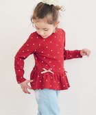 【エフオー オンラインストア/F.O.Online Store / KIDS】のペプラムTシャツ/7days Style 人気、トレンドファッション・服の通販 founy(ファニー) ファッション Fashion キッズファッション Fashion for Kids ペプラム Peplum, Flared Hem 長袖 Long Sleeve, Full Sleeve thumbnail レッド|ID: prp329100004961135 ipo3291000000037222004