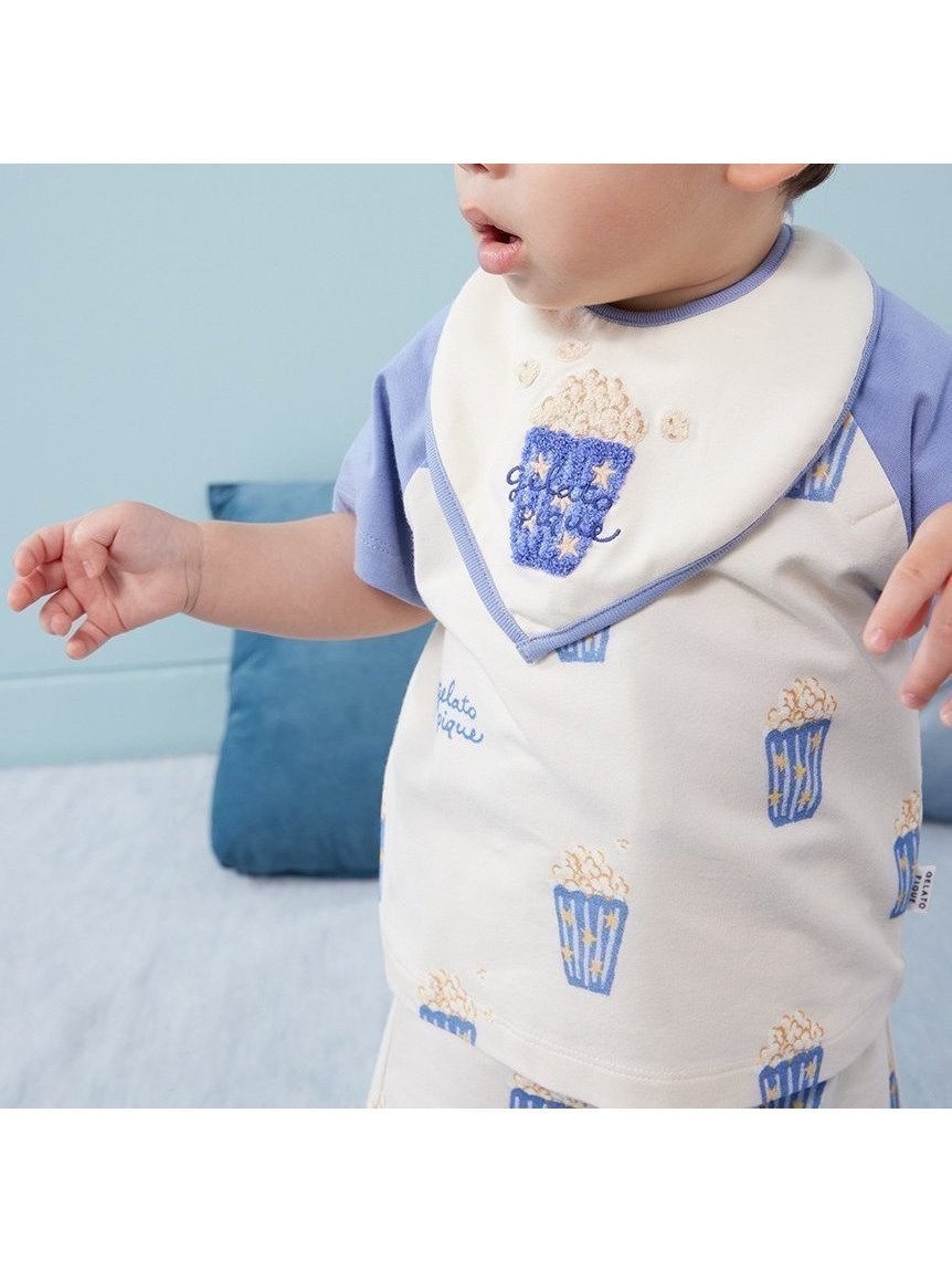 【ジェラート ピケ/gelato pique / KIDS】の【BABY】ポップコーン柄スタイ インテリア・キッズ・メンズ・レディースファッション・服の通販 founy(ファニー) 　ファッション　Fashion　キッズファッション　Fashion for Kids　CRM[004]|ID: prp329100004961185 ipo3291000000037222220