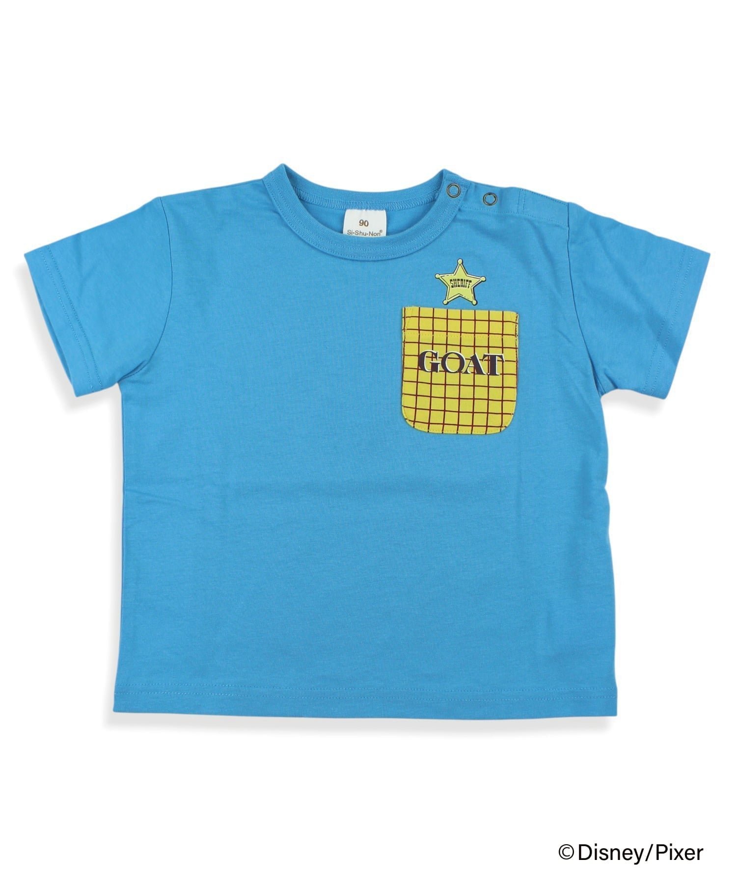 【シ シュ ノン/Si Shu Non / KIDS】のトイ・ストーリー/キャラクターポケTシャツ インテリア・キッズ・メンズ・レディースファッション・服の通販 founy(ファニー) 　ファッション　Fashion　キッズファッション　Fashion for Kids　キャラクター　Character, Licensed Characters　ポケット　Pocket, Pocket Detail　サックス|ID: prp329100004961196 ipo3291000000037222280