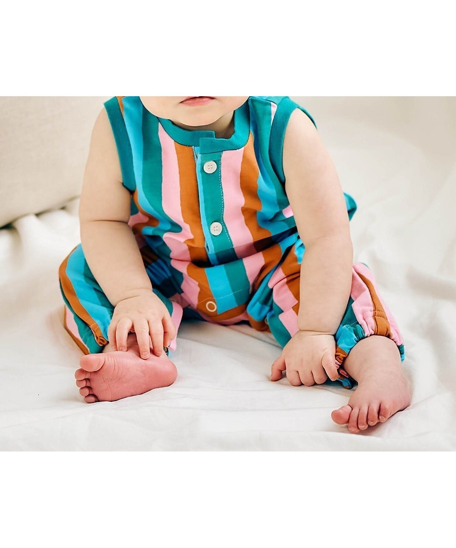 【エフオー オンラインストア/F.O.Online Store / KIDS】の【リンク】FUNNY総柄オールインワン インテリア・キッズ・メンズ・レディースファッション・服の通販 founy(ファニー) 　ファッション　Fashion　キッズファッション　Fashion for Kids　ストライプ柄|ID: prp329100004961241 ipo3291000000037222490