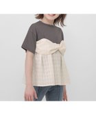 【グローバルワーク/GLOBAL WORK / KIDS】のヘビロッTEEビスチェドッキング半袖/キッズ/655728 人気、トレンドファッション・服の通販 founy(ファニー) ファッション Fashion キッズファッション Fashion for Kids おすすめ Recommended / Our Picks シアー Sheer, See-Through シンプル Simple, Minimal ストレッチ Stretch, Stretchy Fabric スラックス Slacks, Dress Pants デニム Denim, Jeans Material トレンド Trend, Trending Now ビスチェ Bustier, Corset Top エレガント 上品 Elegant 半袖 Short Sleeve, Half Sleeve thumbnail チャコール×アイボリー18|ID: prp329100004961298 ipo3291000000037222767