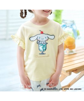 【エニー/ANY / KIDS】の【any FAM ×サンリオキャラクターズ】ミラクルスパンコール Tシャツ 大人の最旬トレンドファッション＆コーディネート founy(ファウニー) ファッション Fashion キッズファッション Fashion for Kids 洗える Machine Washable ガーリー Girly, Feminine Style キャラクター Character, Licensed Characters キュロット Culottes, Wide Shorts スパンコール Sequins, Sequin Embellishment スリーブ Sleeve, Long Sleeve / Short Sleeve ネックレス Necklace, Pendant Necklace フリル Frill, Ruffle おすすめ Recommended / Our Picks 夏 Summer |ID:prp329100004961325