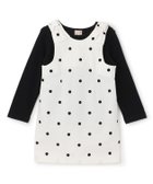 【ナルミヤ オンライン/NARUMIYA ONELINE / KIDS】の【リンク】肩リボンジャンスカセット 人気、トレンドファッション・服の通販 founy(ファニー) ファッション Fashion キッズファッション Fashion for Kids ジャンスカ Jumper Skirt, Pinafore Dress セットアップ Set-Up, Coordinated Outfit ドット Polka Dot, Dot Pattern ベビー Baby, Babywear ポケット Pocket, Pocket Detail リボン Ribbon, Bow エレガント 上品 Elegant 無地 Plain, Solid Color thumbnail アイボリー|ID: prp329100004961333 ipo3291000000037222926
