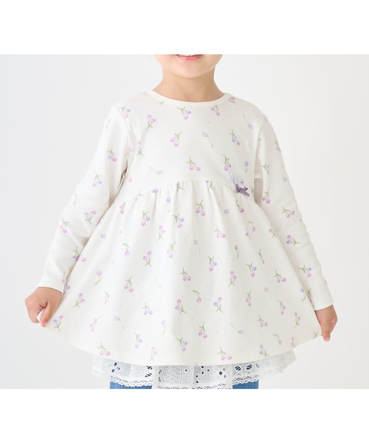 【ナルミヤ オンライン/NARUMIYA ONELINE / KIDS】の【オーガニック】ペプラム長袖Tシャツ 人気、トレンドファッション・服の通販 founy(ファニー) 　ファッション　Fashion　キッズファッション　Fashion for Kids　おすすめ　Recommended / Our Picks　オーガニック　Organic Cotton　ペプラム　Peplum, Flared Hem　ポケット　Pocket, Pocket Detail　リボン　Ribbon, Bow　長袖　Long Sleeve, Full Sleeve　 other-1|ID: prp329100004961334 ipo3291000000037222933