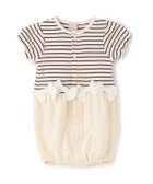 【ナルミヤ オンライン/NARUMIYA ONELINE / KIDS】のリボンつきボーダー切り替え2wayオール 人気、トレンドファッション・服の通販 founy(ファニー) ファッション Fashion キッズファッション Fashion for Kids ドレス Dress, One-Piece バランス Balance, Style Balance ボーダー Border, Stripe ポケット Pocket, Pocket Detail リボン Ribbon, Bow thumbnail 茶|ID: prp329100004961340 ipo3291000000037222967