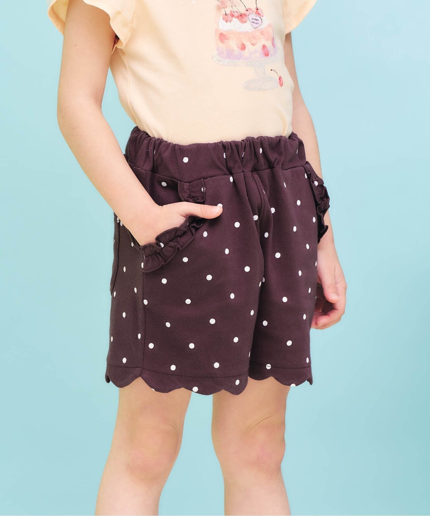 【エフオー オンラインストア/F.O.Online Store / KIDS】のひんやりスカラップショートパンツ _ 接触冷感 人気、トレンドファッション・服の通販 founy(ファニー) 　ファッション　Fashion　キッズファッション　Fashion for Kids　ボトムス　Bottoms　 other-1|ID: prp329100004961365 ipo3291000000037223100