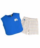 【モイモルン/moimoln / KIDS】の【セットアップ】スクエアノースリーブトップス パンツ 人気、トレンドファッション・服の通販 founy(ファニー) ファッション Fashion キッズファッション Fashion for Kids トップス・カットソー Cut & Sew Tops ボトムス Bottoms セットアップ Matching Sets キッズトップス Tops セットアップ Set-Up, Coordinated Outfit ノースリーブ Sleeveless, No-Sleeve フロント Front, Front Design モチーフ Motif, Design Theme thumbnail ブルー|ID: prp329100004961386 ipo3291000000037223212