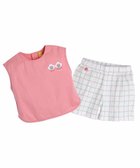 【モイモルン/moimoln / KIDS】の【セットアップ】スクエアノースリーブトップス パンツ 人気、トレンドファッション・服の通販 founy(ファニー) ファッション Fashion キッズファッション Fashion for Kids トップス・カットソー Cut & Sew Tops ボトムス Bottoms セットアップ Matching Sets キッズトップス Tops セットアップ Set-Up, Coordinated Outfit ノースリーブ Sleeveless, No-Sleeve フロント Front, Front Design モチーフ Motif, Design Theme thumbnail ピンク|ID: prp329100004961386 ipo3291000000037223213