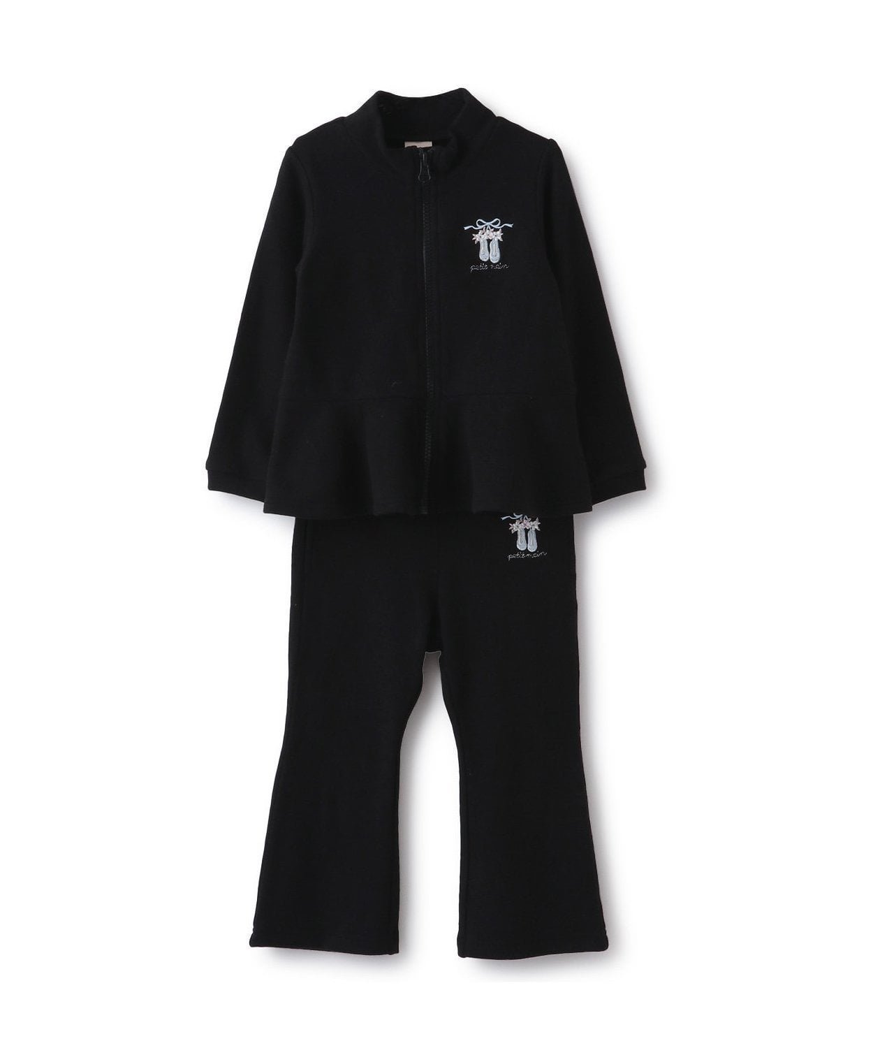 【ナルミヤ オンライン/NARUMIYA ONELINE / KIDS】の【バレエ】ペプラムジップアップパンツSET 人気、トレンドファッション・服の通販 founy(ファニー) 　ファッション　Fashion　キッズファッション　Fashion for Kids　ボトムス　Bottoms　シンプル　Simple, Minimal　セットアップ　Set-Up, Coordinated Outfit　バレエ　Ballet, Ballet Style　フレア　Flare, Flared　ポケット　Pocket, Pocket Detail　エレガント 上品　Elegant　防寒　Cold Protection, Winter-Ready　 other-1|ID: prp329100004961391 ipo3291000000037223227