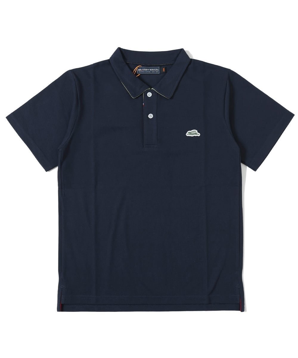 【クリフメイヤー キッズ/KRIFF MAYER / KIDS】のおでかけポロ インテリア・キッズ・メンズ・レディースファッション・服の通販 founy(ファニー) 　ファッション　Fashion　キッズファッション　Fashion for Kids　スリット　Slit, Slit Detail　ベーシック　Basic, Essential　ポロシャツ　Polo Shirt, Collared Tee　ワンポイント　One Point, Statement Accent　切替　Switching, Contrast Panel　吸水　Absorbent, Quick-Dry　NAVY|ID: prp329100004961395 ipo3291000000037223248