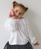 【デビロック/devirock / KIDS】のハート総柄 長袖Tシャツ 子供服 キッズ 女の子 ロンT 26SS 人気、トレンドファッション・服の通販 founy(ファニー) ファッション Fashion キッズファッション Fashion for Kids デニム Denim, Jeans Material トレンド Trend, Trending Now 長袖 Long Sleeve, Full Sleeve プリント Print, Printed Pattern ワイド Wide, Wide Fit おすすめ Recommended / Our Picks 2026年 2026 2026春夏・S/S Spring/Summer 2026 SS26 thumbnail 001-ホワイト|ID: prp329100004961469 ipo3291000000037223644