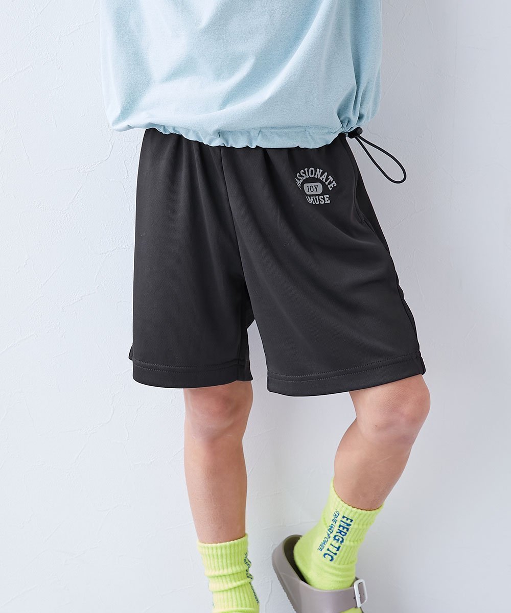 【デビロック/devirock / KIDS】の【涼感 サラッとメッシュ】* デビラボ プリント ハーフパンツ 子供服 キッズ 26SS インテリア・キッズ・メンズ・レディースファッション・服の通販 founy(ファニー) 　ファッション　Fashion　キッズファッション　Fashion for Kids　ボトムス　Bottoms　ストレッチ　Stretch, Stretchy Fabric　ハーフ　Half, Half-Length　プリント　Print, Printed Pattern　メッシュ　Mesh, Net Fabric　夏　Summer　2026年　2026　2026春夏・S/S　Spring/Summer 2026 SS26　009-カレッジ-ブラック|ID: prp329100004961483 ipo3291000000037223753